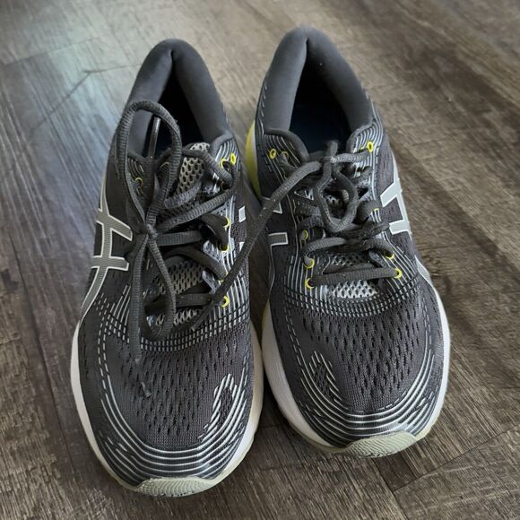 Asics Gel Nimbus Gray Yellow Womans Athletic Shoes Size 9 - Picture 9 of 9